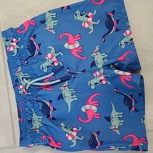 Cat & Jack Swim Trunks, 18M with DINOSAURS!
